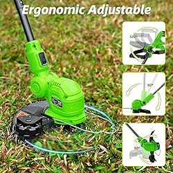 SUNCHERS 12-inch 20V Cordless String Trimmer with