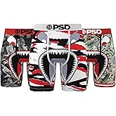 PSD Mens Boxer Briefs - WF Shreds 3-Pack, 7 Inch Inseam, Moisture-Wicking, 4-Way Stretch, Boxer Briefs for Men Pack