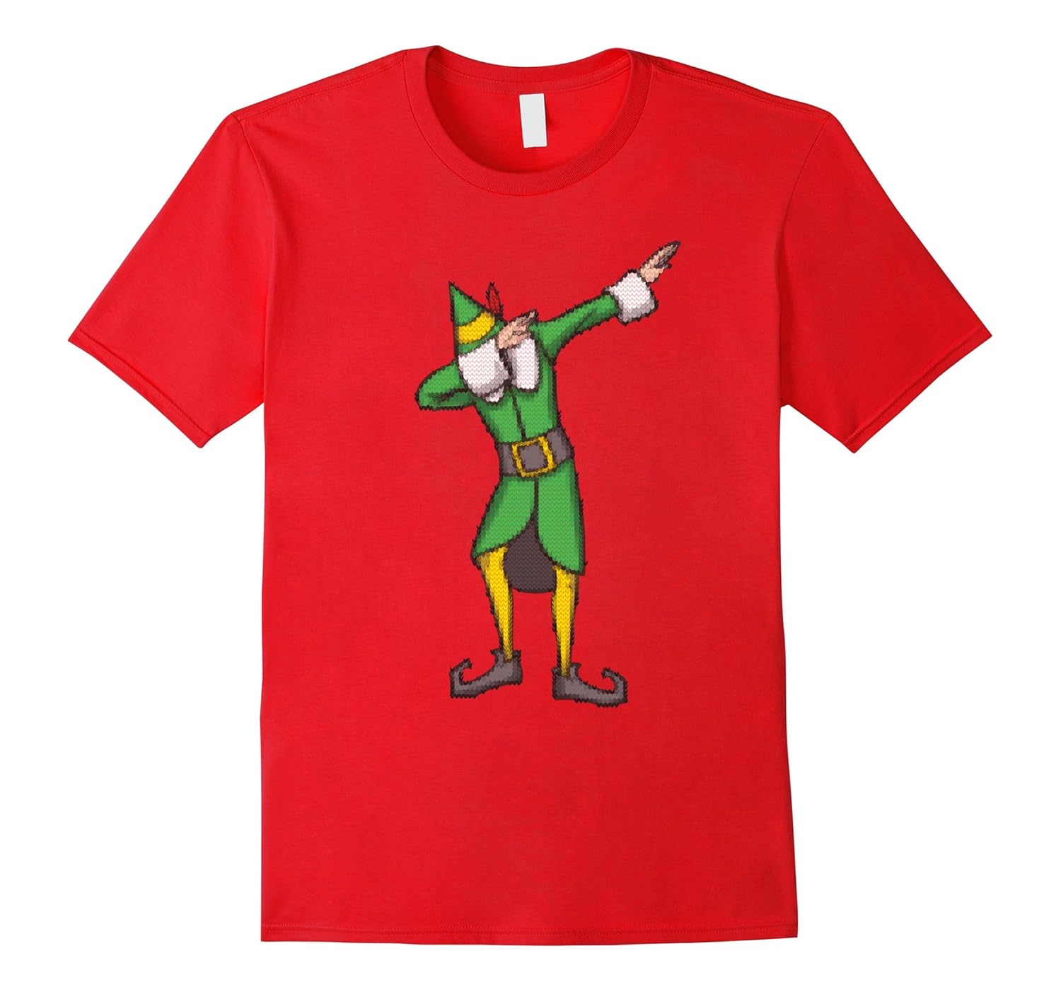Dabbing Elf Ugly Sweater Christmas T-Shirt-ANZ
