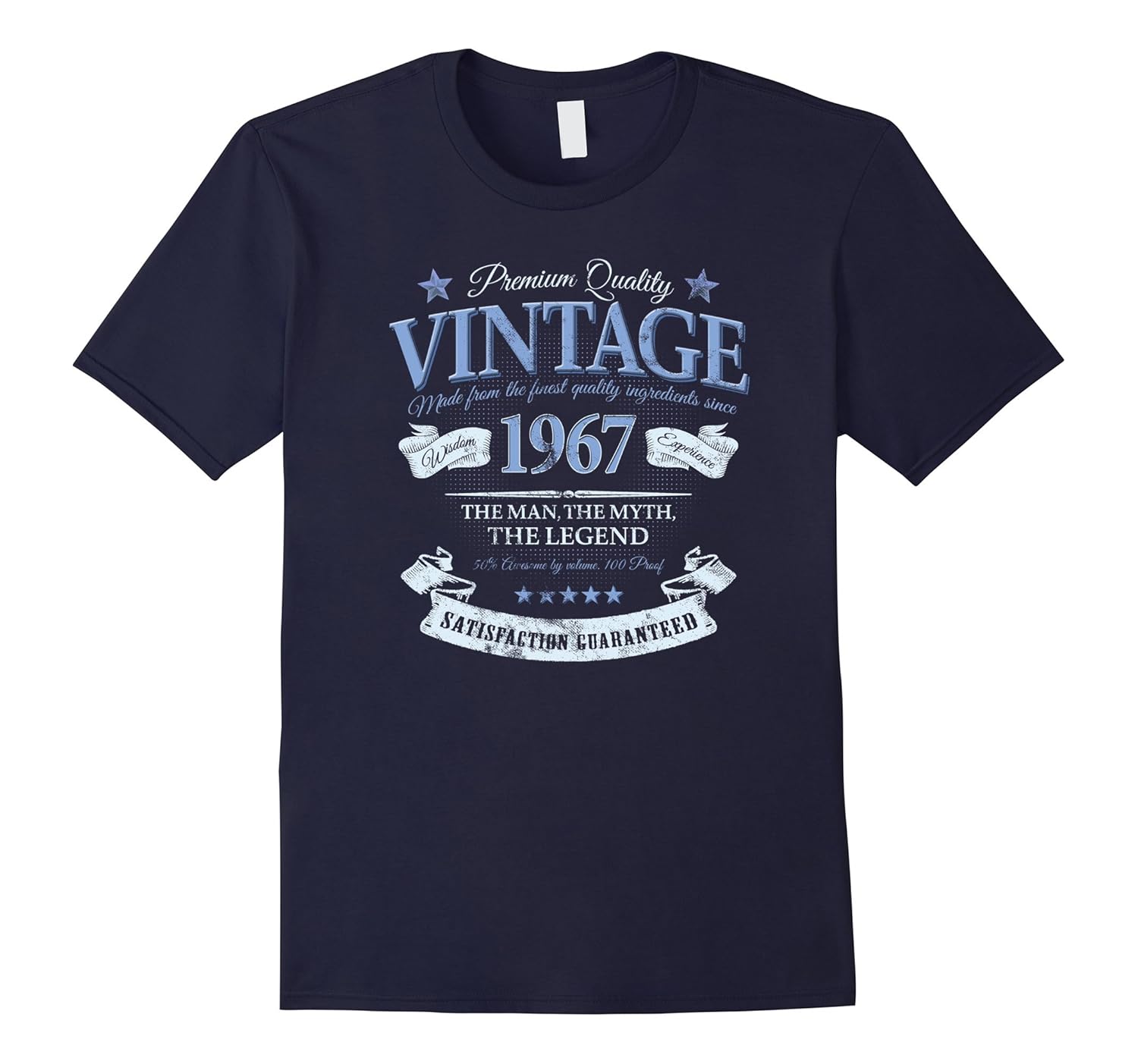 Vintage Made In 1967 T-Shirt 50th Birthday Wine Label Gift-Rose