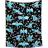 Dragon Blanket for Dragon Lovers - Super Soft Flannel Throw Blanket for Boys, Teens, Adults - Warm & Cozy for Sofa, Couch, Bed - Plush, 40"x50" - All Seasons, Kids/Baby