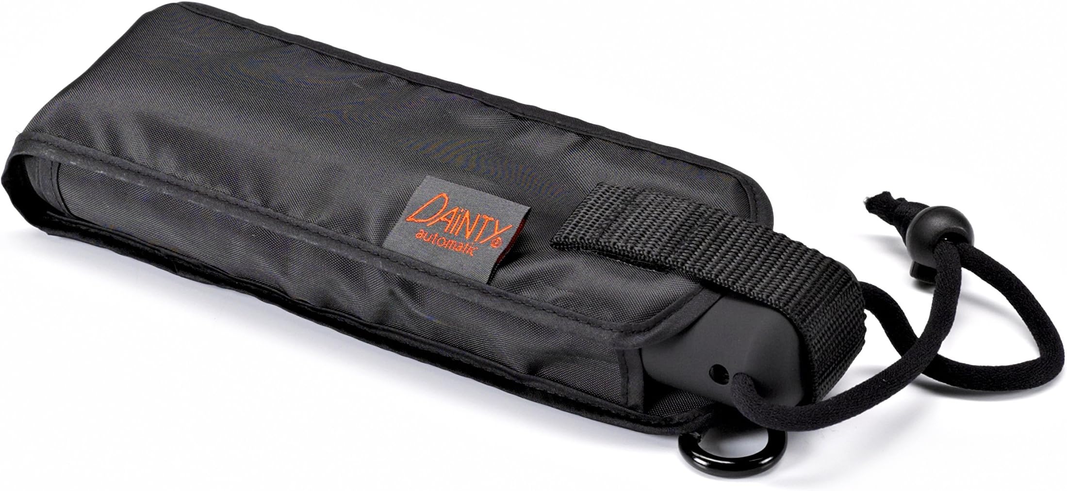 EuroSCHIRMDainty Automatic Umbrella, Black, Black, 2 Year MFG Warranty, ESC-06748