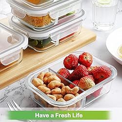 HOMBERKING 10 Pack Glass Meal Prep Containers 2