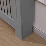 AVC Designs Extra Large Radiator Cover Modern Vertical Slats Grey Oak view 7