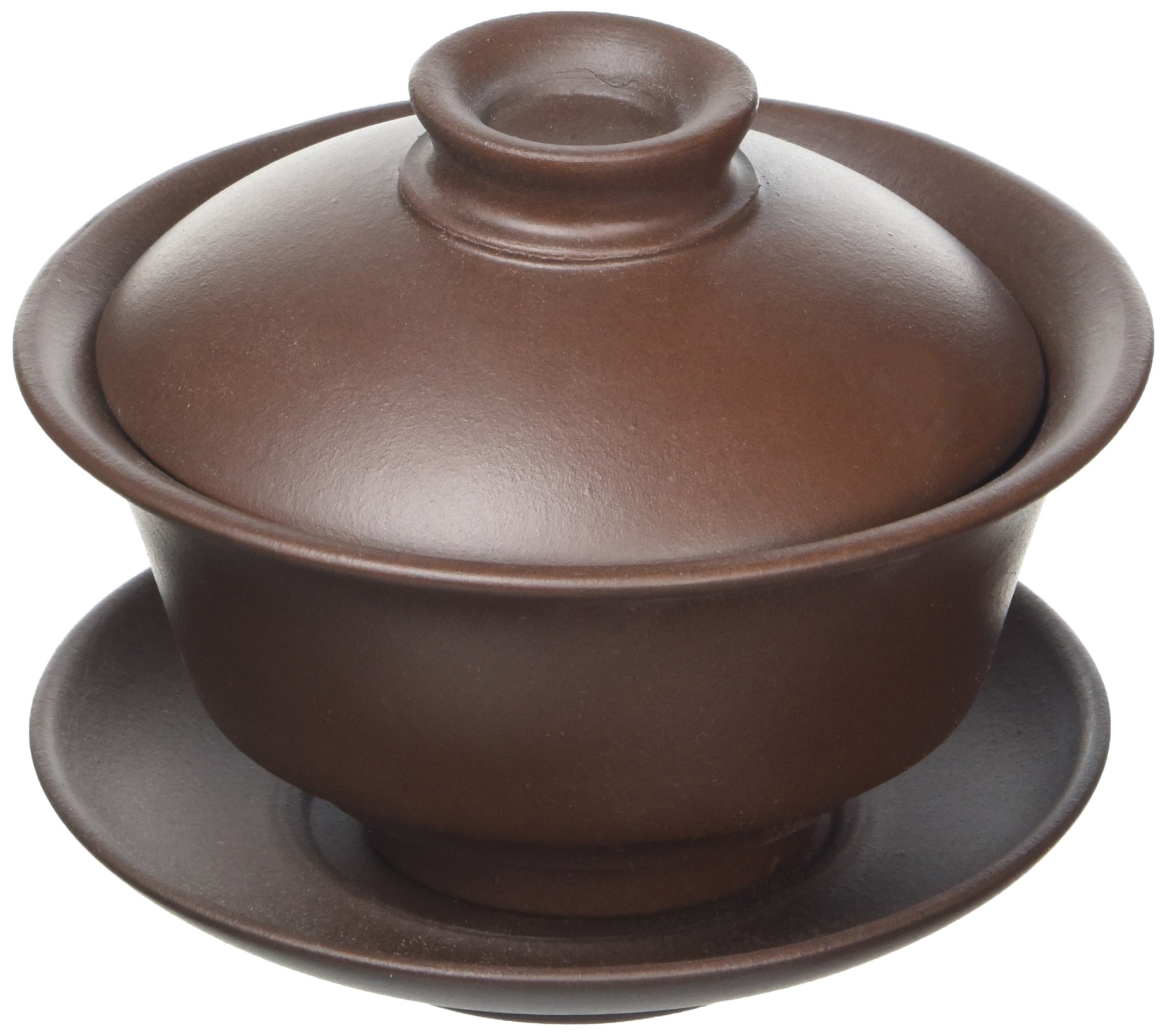TEA SOUL Chinese Yixing Zisha Clay Gaiwan, Brown, 110 ml