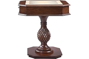 Casaround Reversible Chess Checker Game Table w/Game Tray (Chess Fingures Not Included),Exquisite and Practical, Smooth，with Drawer (Cheery)