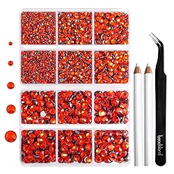 6736pcs Hotfix Rhinestones Flatback,Orange
