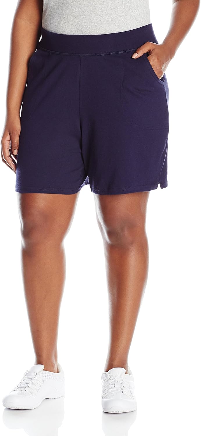 Just My Size Women's Plus Cotton Jersey Pull-On Shorts at  Women’s Clothing store