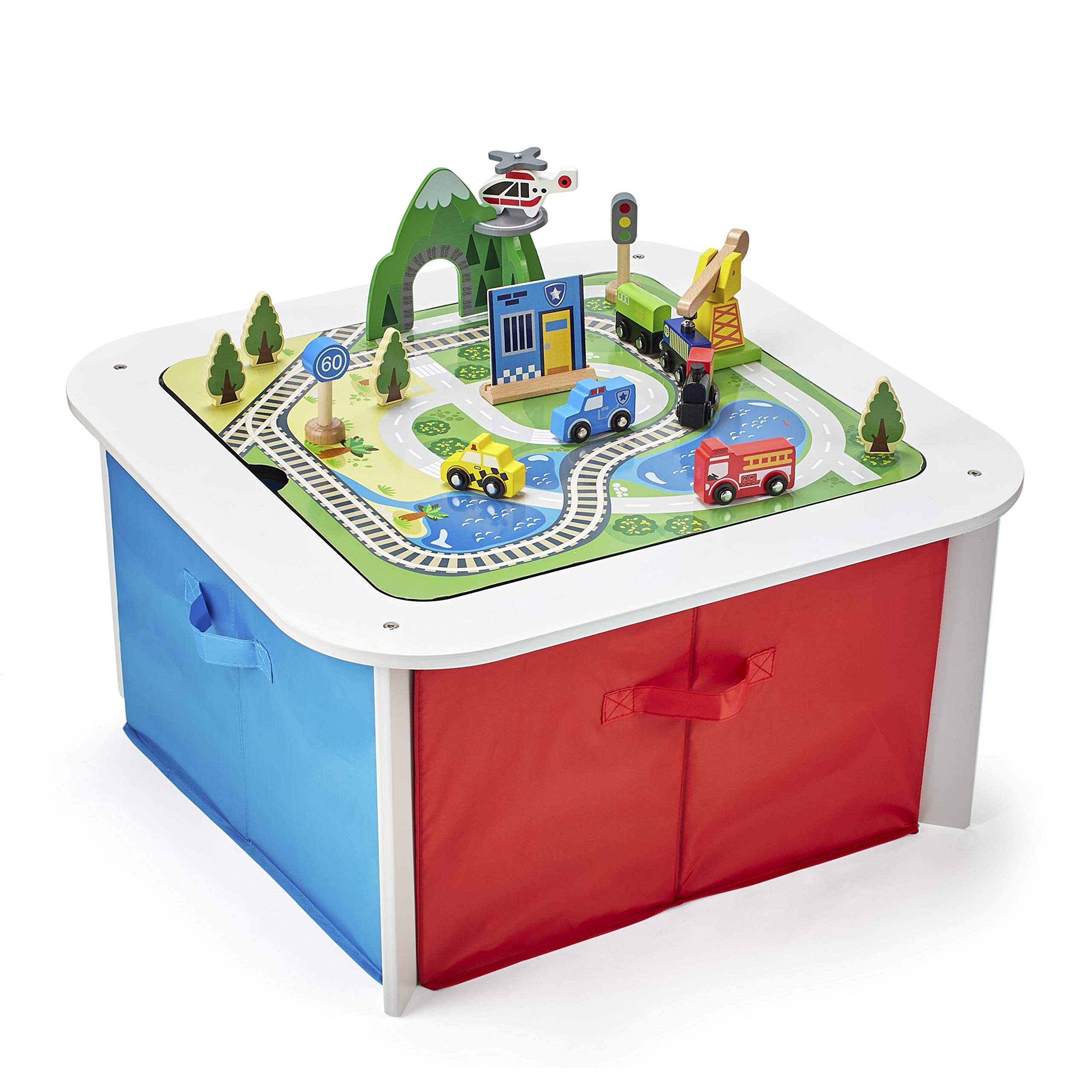 Imaginarium 100Pc Wooden Ready to Play Table, Multicolor, AD20594