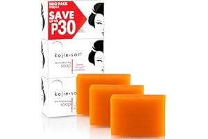 Kojie San Skin Brightening Soap - Original Kojic Acid Soap for Face & Body - Cosmetic Soap for Beautifully Fresh Skin (3 X 10