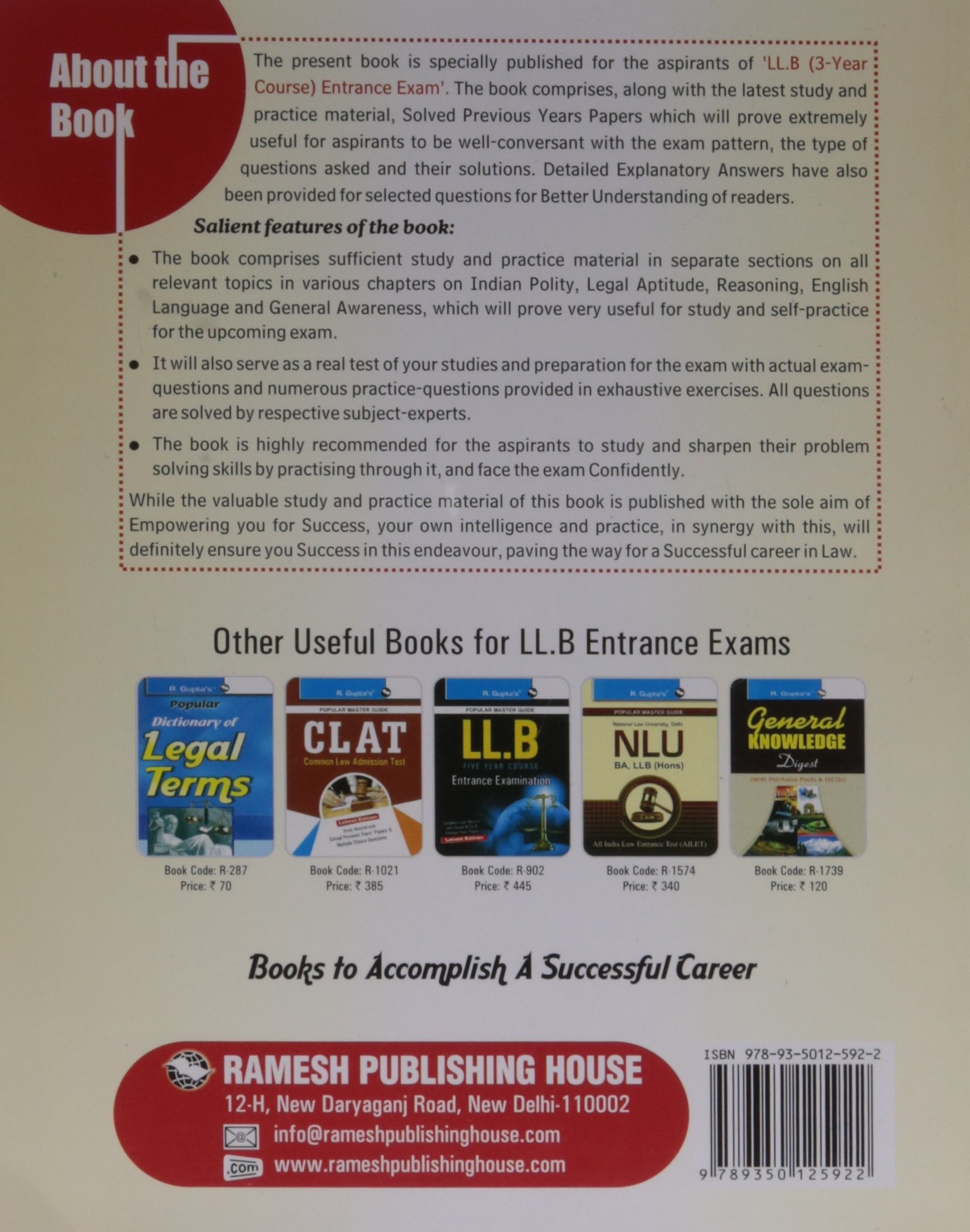 Examination (3 Book Guide LLB Course) ... Entrance Buy Years