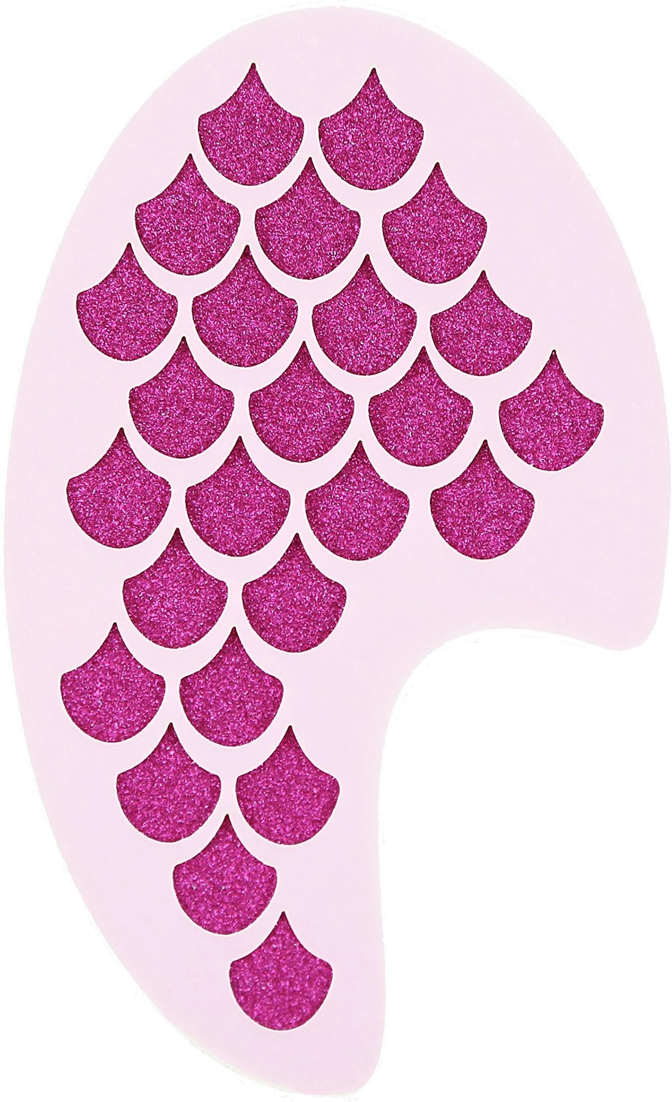 Mermaid Scales Face Painting Crafting Card Making Stencil Approx 12cm x 8cm Washable Reusable Mylar