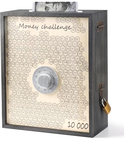 Amazon.com: Metal Money Savings Box Adult Piggy Bank Cash Saver