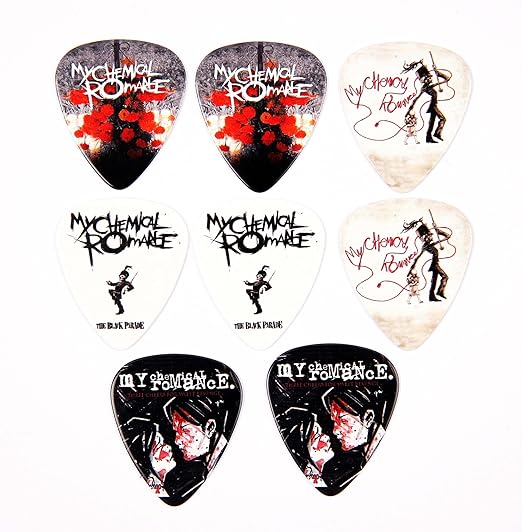 title=My Chemical Romance Chitarra Picks Set di 8 Plettri MCR