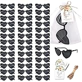 BUWUSMU 40 Sets of Heart-Shaped Sunglasses, Bulk Wedding Party Favors, Reception Gifts and Souvenirs for Guests
