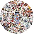 300Pcs Cool Vinyl Mixed Sports Stickers Bulks, Waterproof Water Bottle Stickers for Laptop Scrapbook Skateboard Helmet, Footb