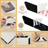 AYSKTN 12 Anti-Slip Rug Grippers for Hard Floors—Washable Reusable Underlay view 4