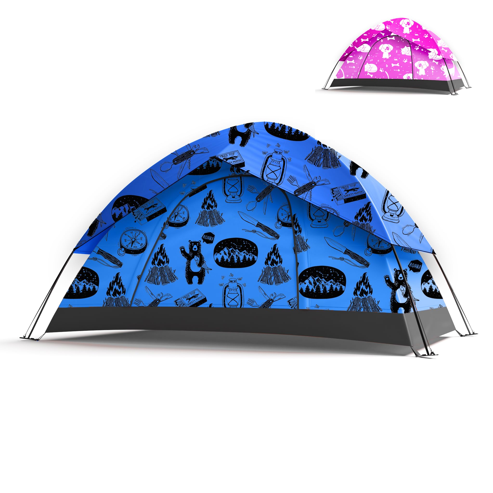 KidzAdventure 2 in 1 Kids Tent for Camping/Kids