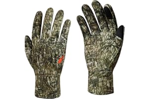 BASSDASH Winter Fleece Hunting Gloves Anti Slip Touchscreen Water Resistant Glove for Cold Weather Fishing Hiking HG09