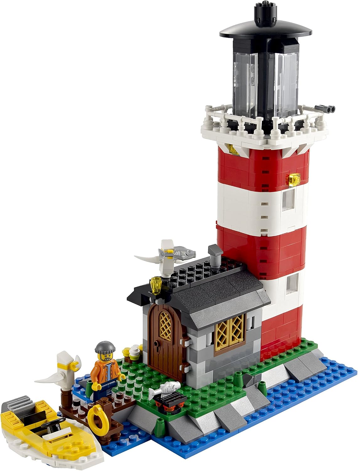 LEGO Creator Lighthouse Island, Assorted Colours Lime Green, Medium
