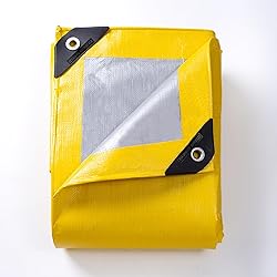 GUARD SHIELD Yellow/Silver Tarp Waterproof 10x12