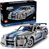 LEGO Technic 2 Fast 2 Furious Nissan Skyline GT-R (R34) Car - DIY Kit and Building Set for Adults - Collectible Model Street