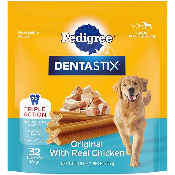 PEDIGREE DENTASTIX LARGE BREED DOG TREATS, ORIGINAL FLAVOR,...