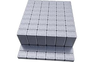 MIKKUPPA 1/2oz Chrome Wheel Weights - 0.5oz (504pcs, 252oz/Box) Low Profile, Easy to Peel, Adhesive Stick on Tire Weights for