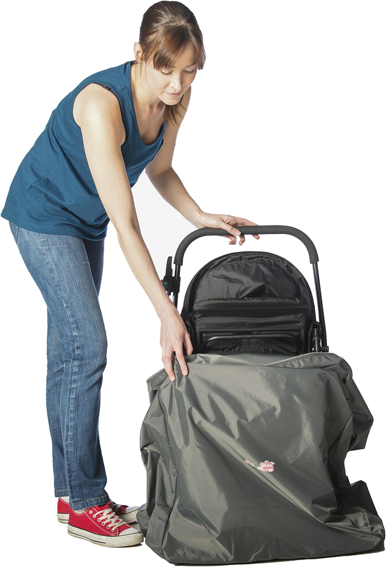 XL Stroller Travel Gate Check Bag Padded Backpack Straps And Base Protection