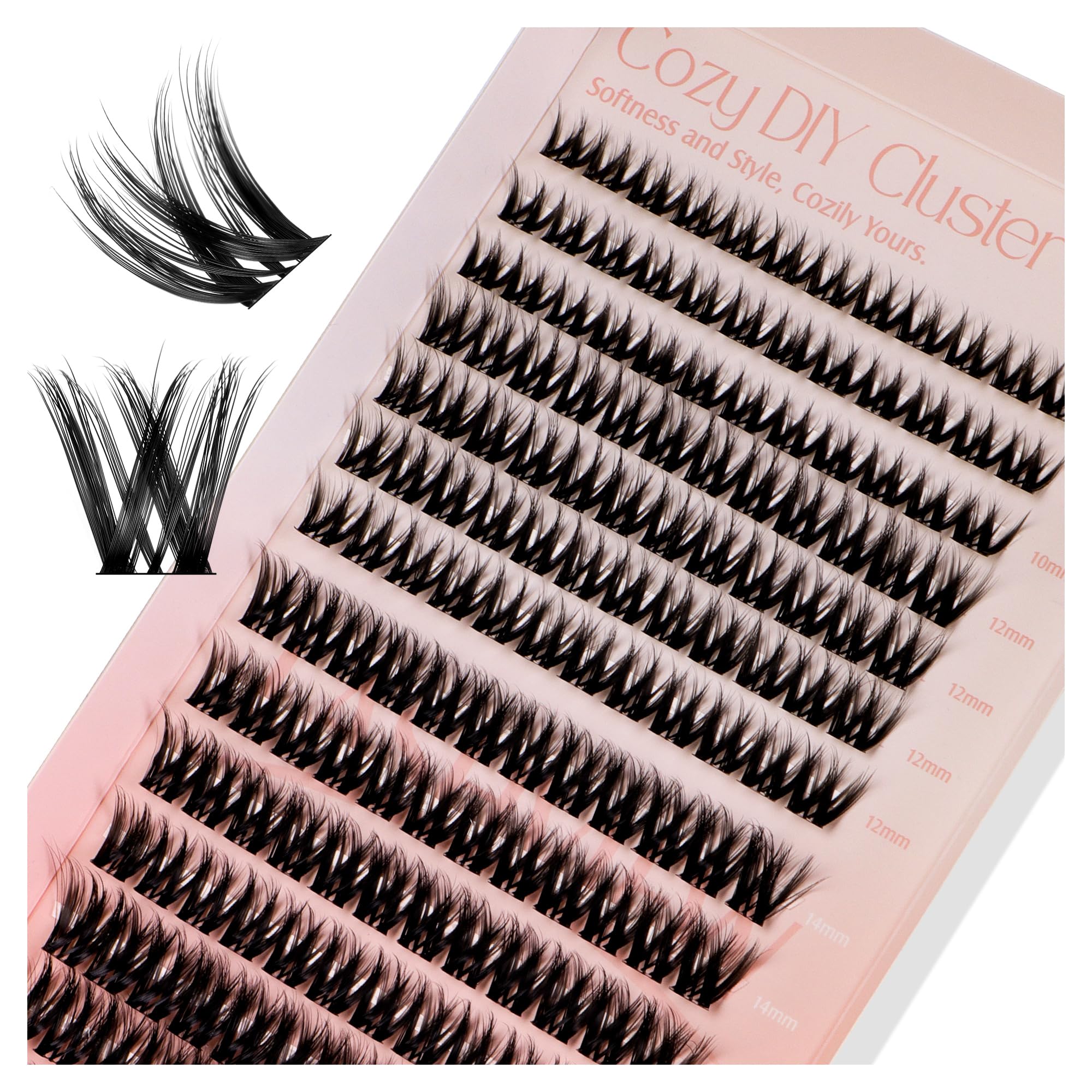 LASHVIEW Cluster Lashes 168pcs D Curl DIY Cluster