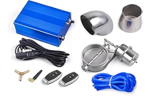 CNRAQR Universal 2.5" Vacuum Valve Exhaust Cutout with Remote Controller and Vacuum Pump