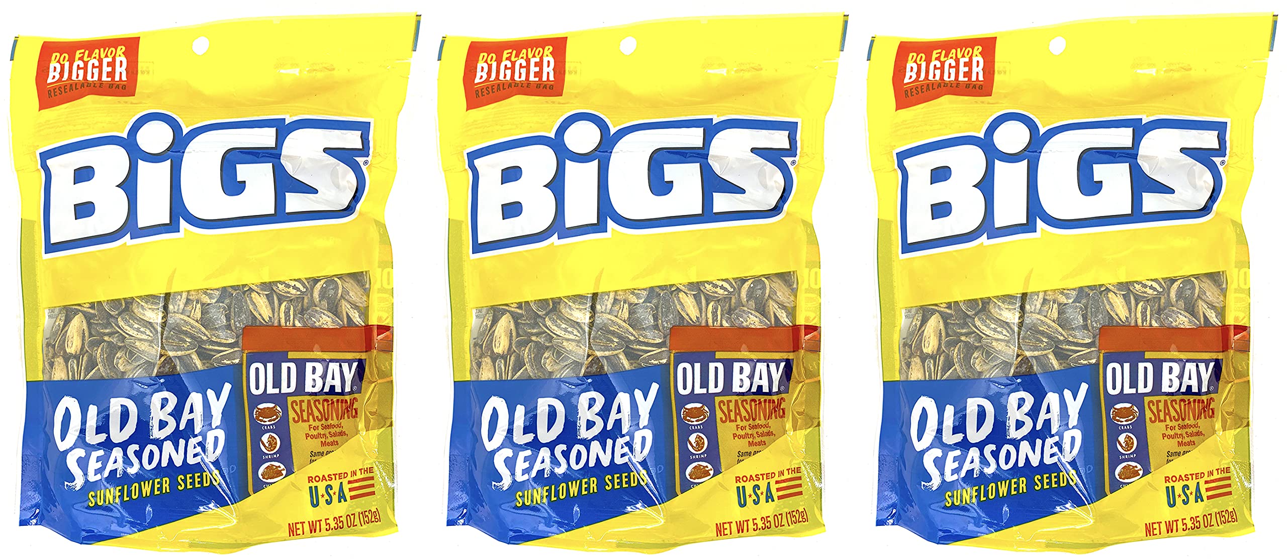 Bigs Sunflower Seeds Pack of 3 - Old Bay Seasoning Sunflower Seeds 5.35  Ounces in Saudi Arabia | Whizz