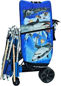 Super Ultra Wide Wheel Buggy Wonder Wheeler Beach Cart with Big Wheels for Sand