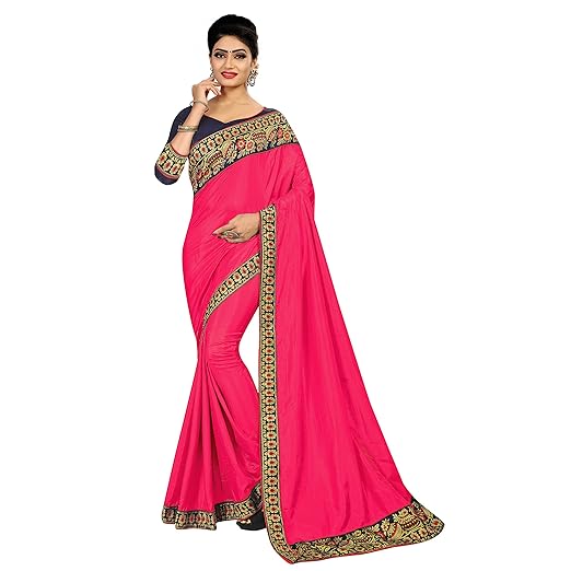 Sana Silk Fabric Simple Plain Or Lace Work Saree With Blouse Piece (ISUNS3212_15_Free_Size_Silk)