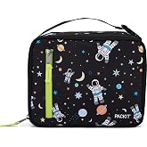 PackIt Freezable Classic Lunch Box, Spaceman | Built-in ice packs, EcoFreeze+ Technology, Zip Closure, Zip front pocket, Side-release buckle handle, Collapsible, Reusable