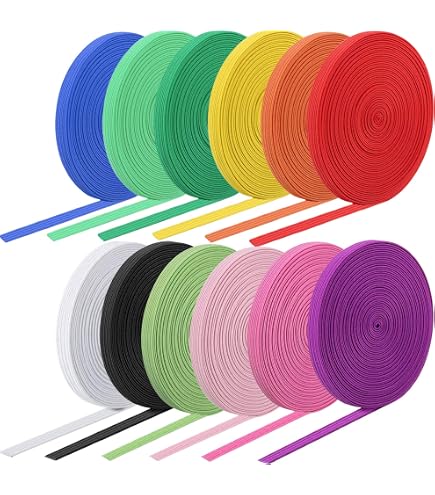 MECCANIXITY Elastic Band Spool - 0.8 Inch Width X 20 Yards, Brown Knit Elastic For Sewing Waistbands, Pants, Wigs - View #8