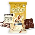 The Good Chocolate - Ginger Chocolate Bars, Zero Sugar, Lower Net Carb Snack, Lower Calorie, Vegan Chocolate Candy, 2 Bar Starter Pack