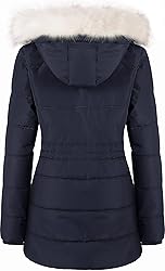 Chrisuno Women's 3/4 Length Winter Coat Parka