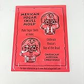 Mexican Sugar Skull Sugar Skull Mold - Oaxaca Medium Skull - 2 piece, 8x10