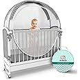 Kidbia Crib Tent to Keep Baby from Climbing Out - Secure, Safe & Breathable - Ideal for Peaceful Sleep & Parent's Ease of Mind | Premium Baby Crib Net for Added Protection - Durable & Easy to Install