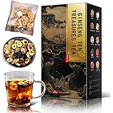Ginseng Ten Treasures Tea, Natural Kidney Cleanse Detox Tea with 10 Precious Ingredients - All natural, No additives for Men - 260g