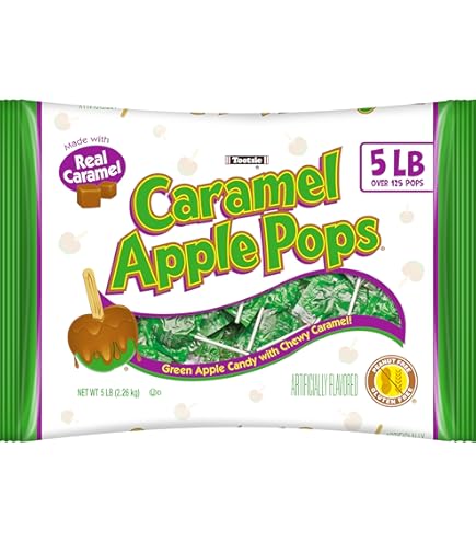 Tootsie Roll Caramel Pops Pomme - Lot De 48 Sucettes - 1 Paquet