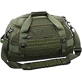 Tactical Duffle Bag MOLLE Gear Bag Carry on Travel Duffel Bag. Ideal for Hunting, Shooting Range, Law Enforcement, Camping, Travel. 35L