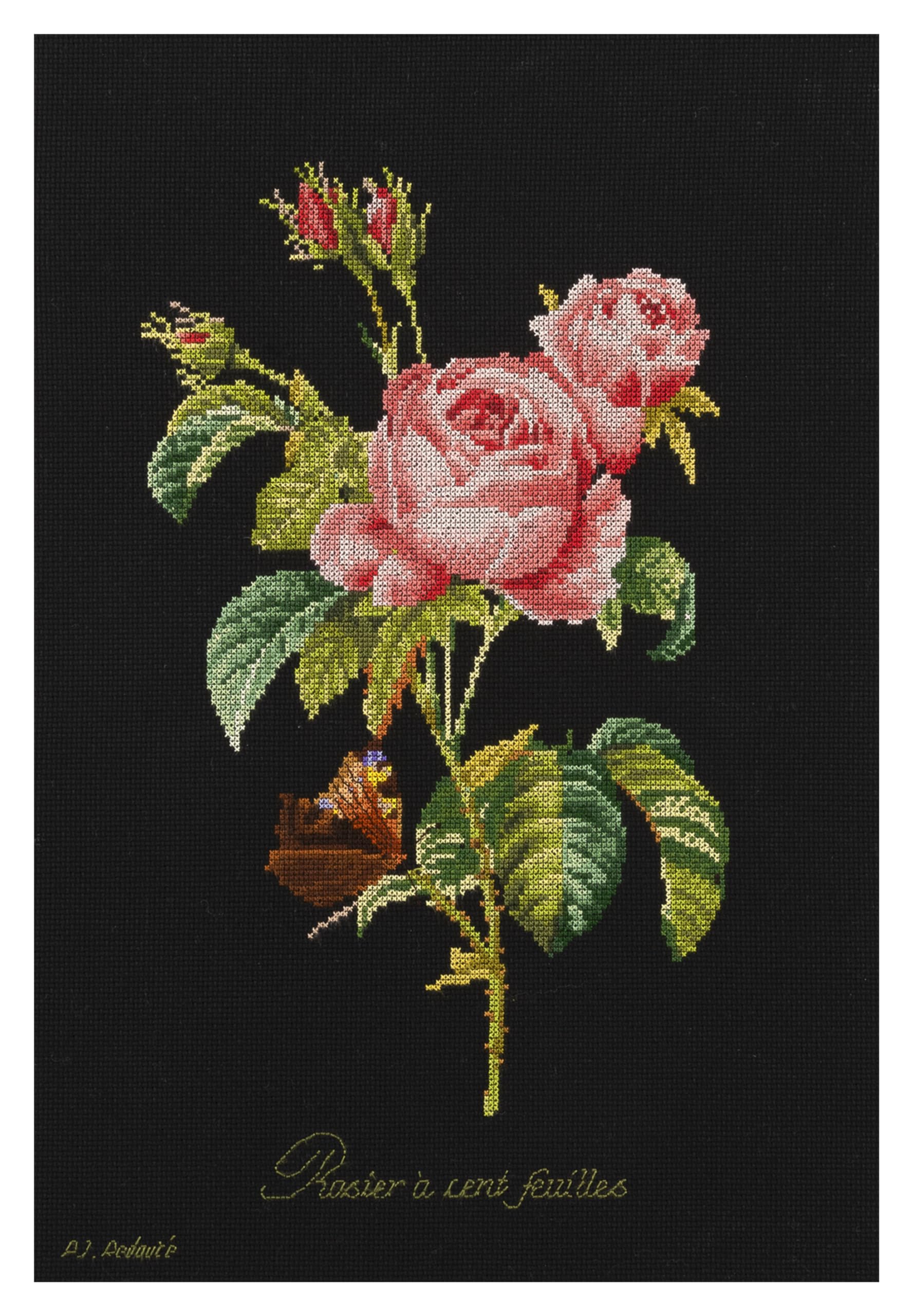 Thea Gouverneur Cross Stitch Kit, Red, 26x38cm