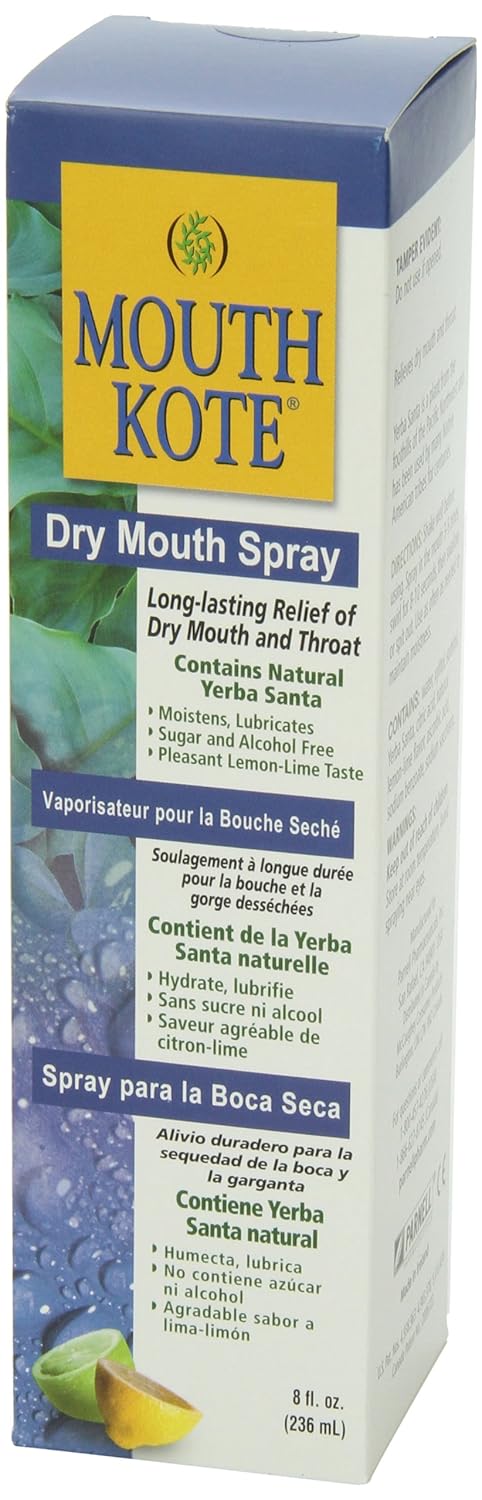 Mouth Kote Dry Mouth Spray, Oral Moisturizer with Yerba Santa, 8 Fluid Ounce: Beauty