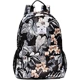 Forever cultivate Original Floral Leaf Travel Backpack,Waterproof Gym Backpack Suitable for Travel,Gym,Shopping,Yoga,Hiking,Beach (I)