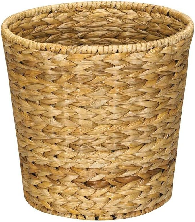 Wicker Waste Basket Bathroom Office Woven Trash Can