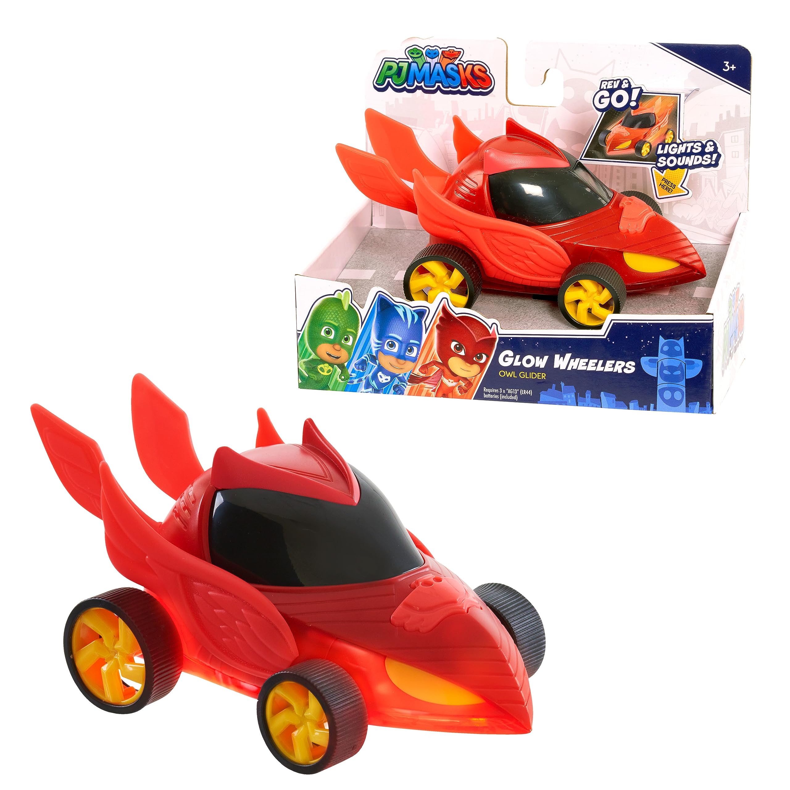 JP PJ Masks JPL95672 PJ Masks Glow Wheelers-Owlette
