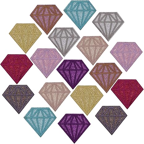 jeans with glitter patches