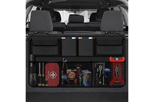 AOPHY Car Trunk Organizer, Large Capacity Backseat Hanging Large Storage with 7 Pockets, Waterproof Collapsible Backseat Hanging Organizer, Cargo Storage Bag for SUV, Truck, MPV